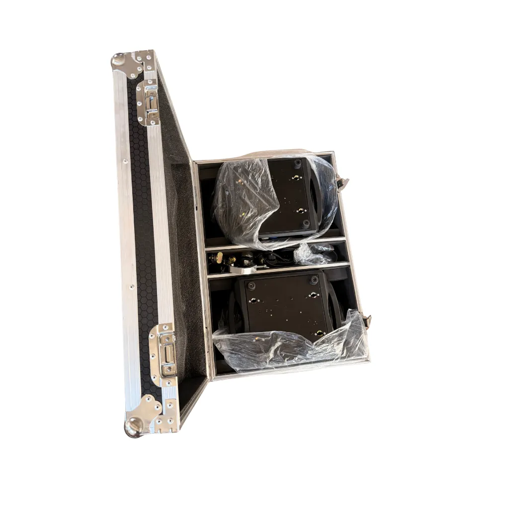 FLIGHTCASE - SUPER BEE EYE 15 -19X40W DESDE ARRIBA ABIERTO.webp