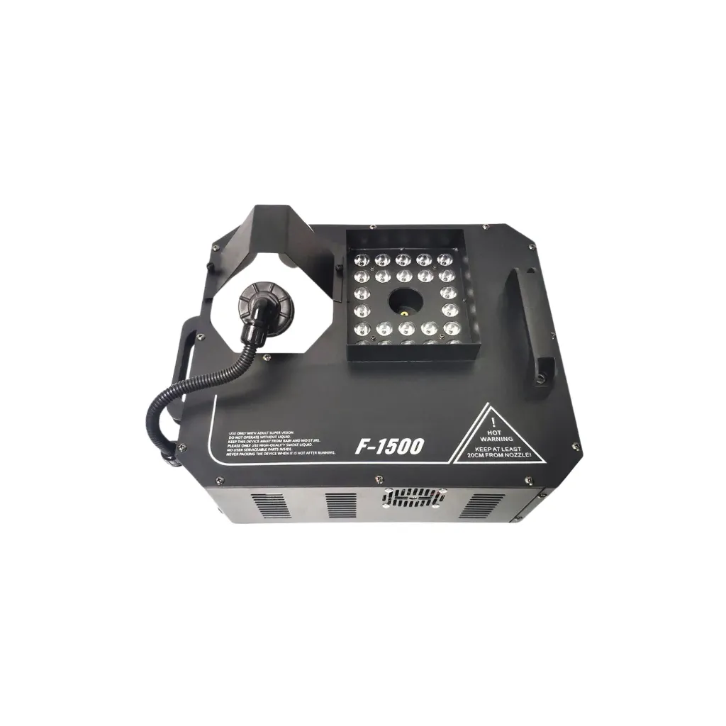 MAQUINA HUMO VERTICAL 1500W + LED