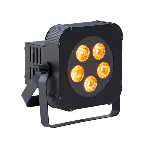 FOCO PAR LED BATERIA 5 X 10W RGBWA+UV