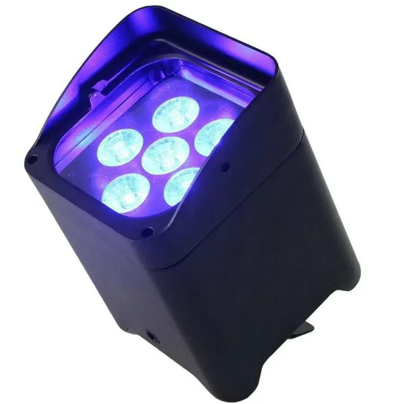 FOCO PAR LED BATERIA 6X15W RGBWA+UV