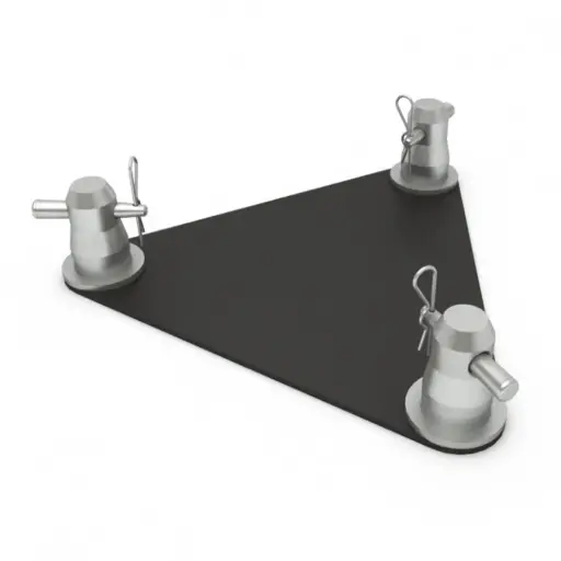 [APX44] Base truss triangular Negro 500x500x10mm