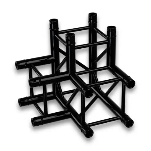 [APX64] Esquina Truss cuadrado Negro 29x29 3 vías
