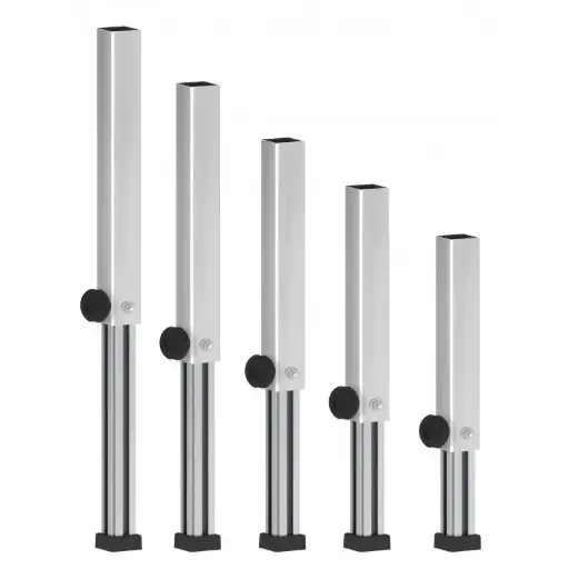 [APX75] PATA CUADRADA REGULABLE PARA TARIMA 50X50X3 0,60 -1,00